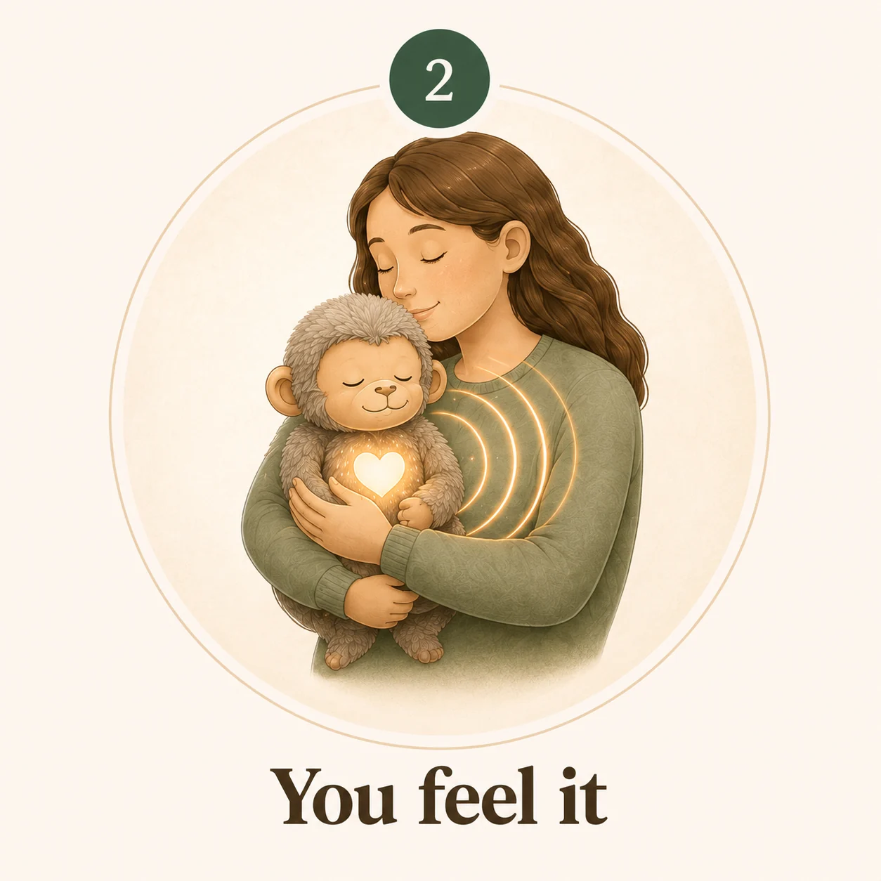 You feel it — a person holds Monky to the chest as the rhythm moves into the body.